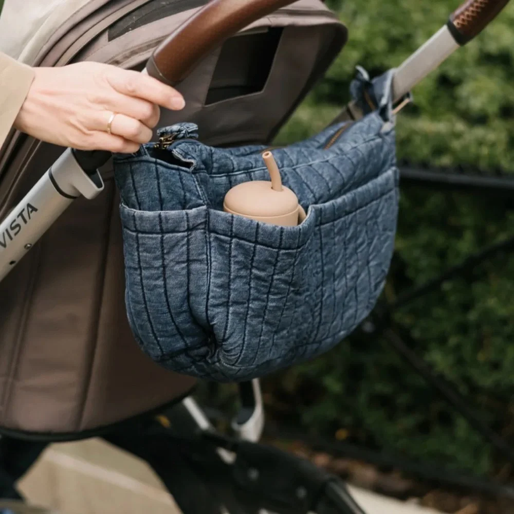 Pehr Denim Blue Stroller Shoulder Bag